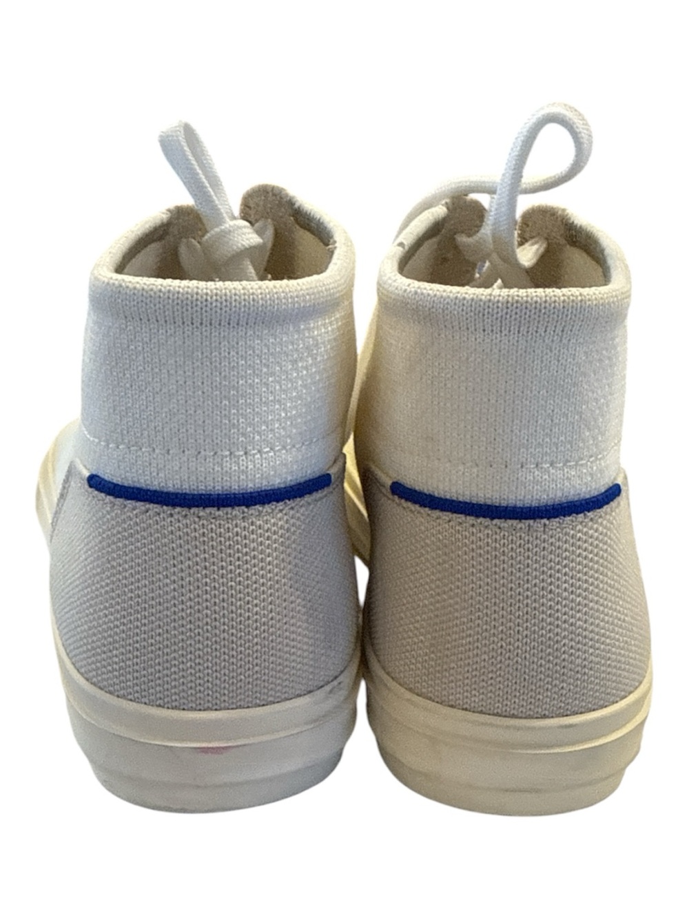 Rothy’s Ladies High-Top Canvas Sneakers in Off-White/Tan - Size 9.5 - Picture 3 of 3